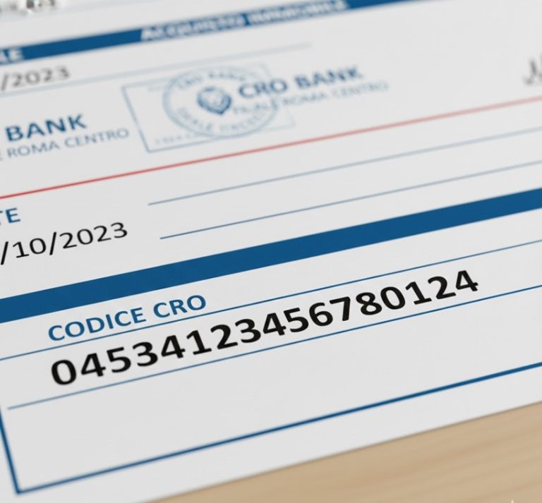 codice cro bonifico